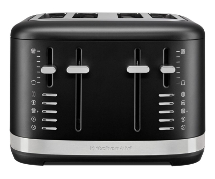 Toster, opiekacz i gofrownica KitchenAid Toster 4-kromki 5KMT4109EBM czarny mat